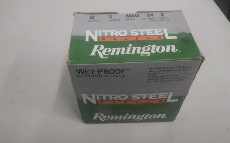 1-Box 25 Count Remington Nitro Steel Magnum Shot Gun Shells As Shown