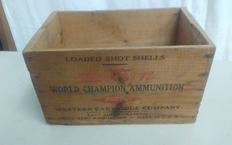 Wood Ammo Box From Western Cartridge Co.