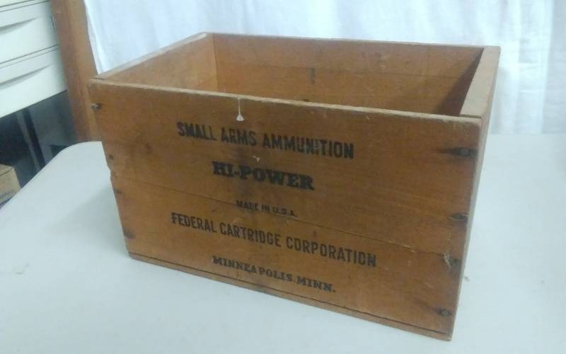 Wood Ammo Box From Federal Cartridge Corp.