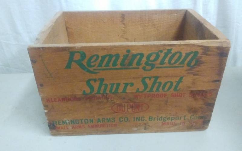 Wood Ammo Box From Remington Shur Shot.