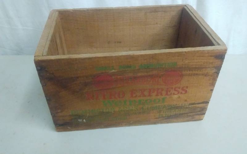 Wood Ammo Box From Nitro Express.