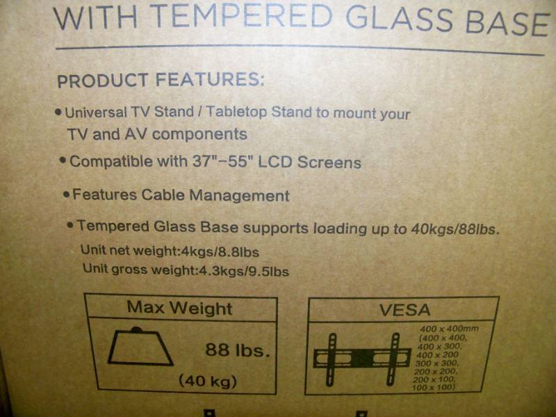 lot 29 image: PerleSmith, Universal TVMonitorDisplay Stand  Tabletop Stand