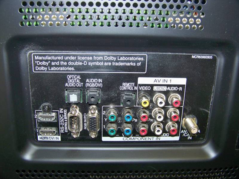 lot 3 image: 50, LG, Plasma, HDTV  High Definition Television  TV with Chief Wall Mount