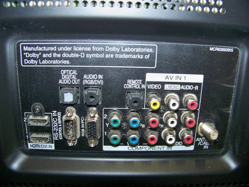 lot 4 image: 50, LG, Plasma, HDTV  High Definition Television  TV with Chief Wall Mount