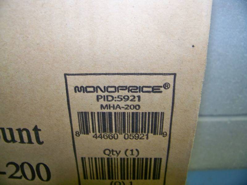 lot 26 image: Monoprice, Articulating TVMonitorDisplay Wall Mount - NEW in Box