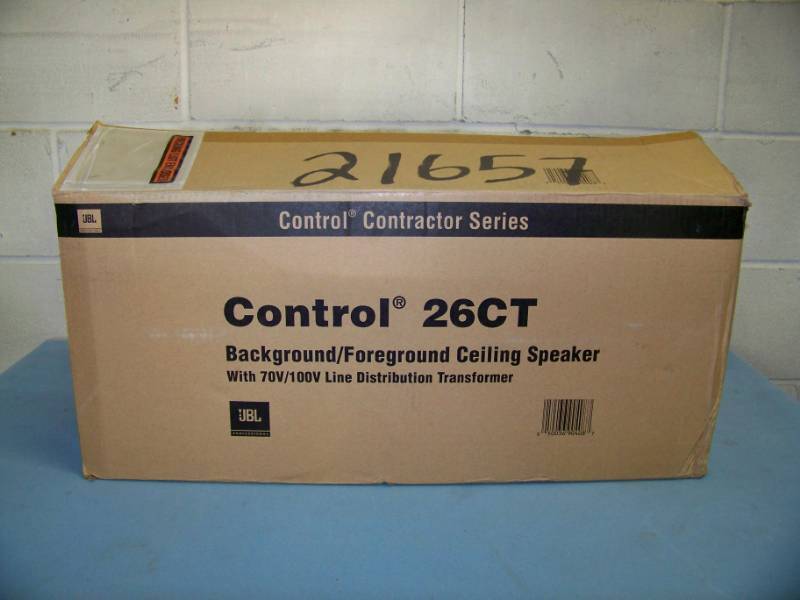 lot 81 image: (2) JBL, Control 26CT, In-Ceiling Speakers  Loudspeakers - NEW in Original, Open Box