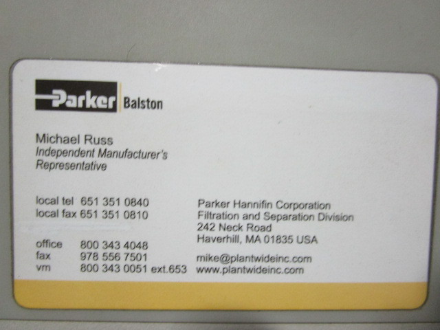 lot 75 image: Parker Nitrogen Generator