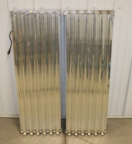 lot 7 image: (2) 6bulb Fluorescent Shop Fixtures