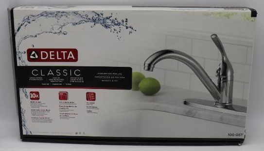 lot 29 image: Delta Classic 100-DST Single Handle Kitchen Faucet