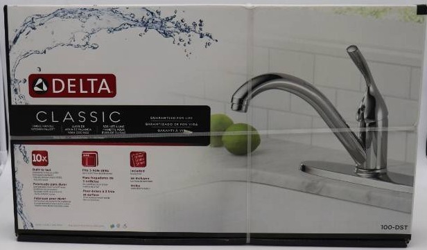 lot 30 image: Delta Classic 100-DST Single Handle Kitchen Faucet