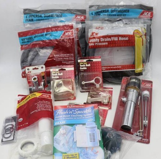 lot 48 image: Box of Plumbing Supplies