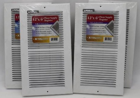 lot 52 image: Lot 4 6x12 Supply Registers