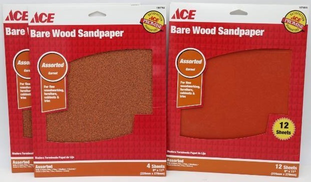 lot 59 image: 20 Sheets of Assorted Barewood Sandpaper