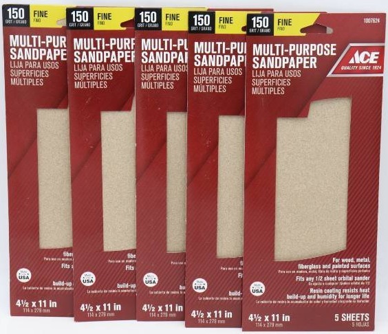 lot 64 image: 25 12 Sheet Multi-Purpose Sandpaper