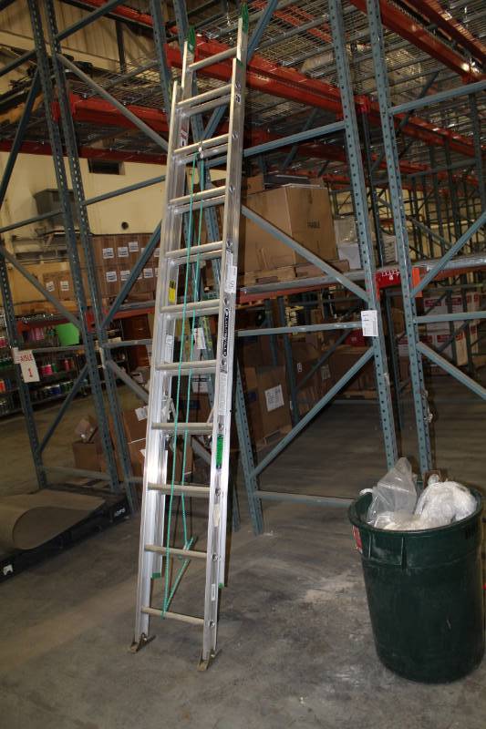 lot 56 image: 2013 Louisville 20ft. Aluminum Extension Ladder