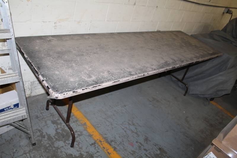 lot 80 image: 8 foot Tables - Lifetime, Wood Top