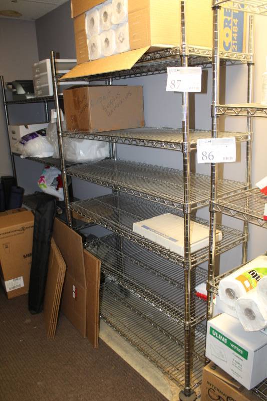 lot 87 image: Metro Style  NSF 6-Shelf Shelving Rack