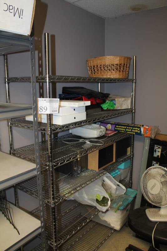 lot 89 image: Metro Style NSF 6-Shelf Shelving Rack