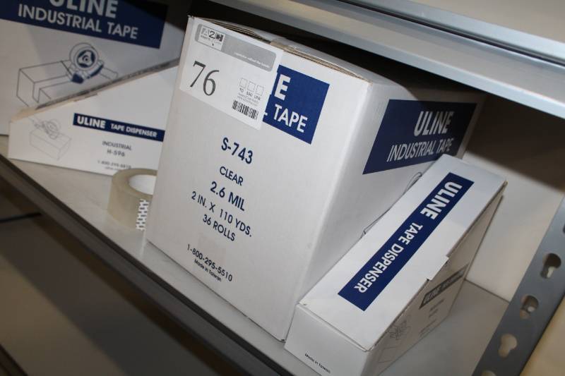 lot 76 image: Uline Industrial Tape Dispenser, Industrial Tape