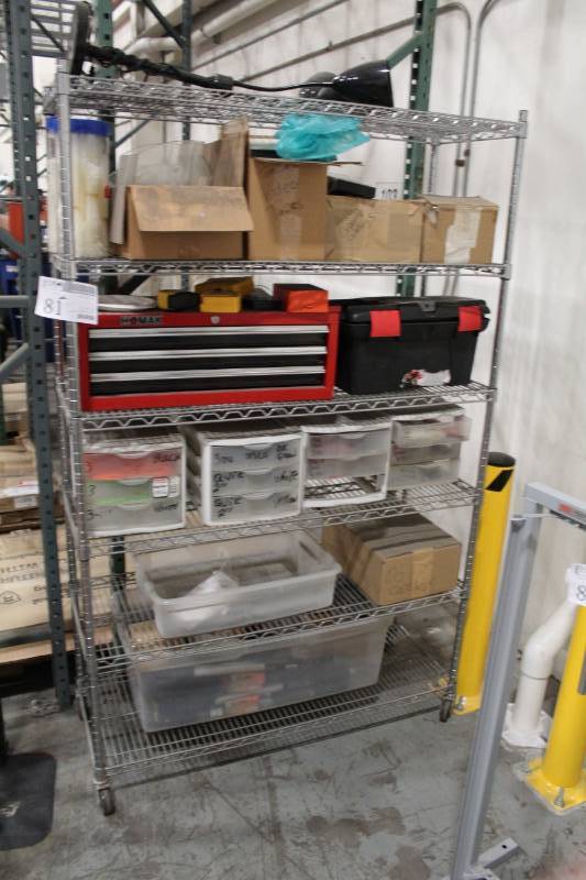 lot 81 image: Metro Style NSF 6-Shelf Shelving Rack