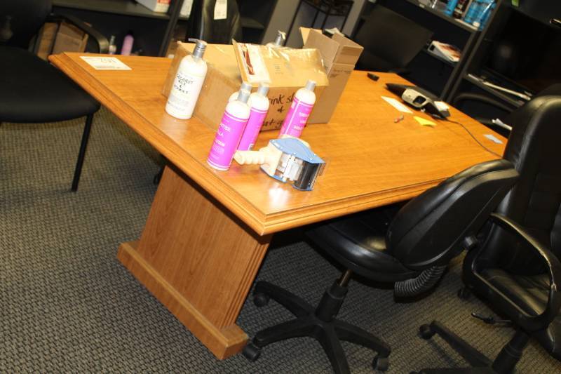 lot 162 image: Wood Conference Table