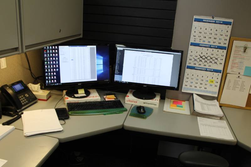 lot 174 image: Lot of 2-Acer K242HL Computer Monitors, Keyboard, Mouse
