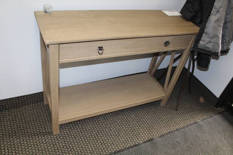 lot 176 image: Entry Table with Single Drawer, Lower Shelf