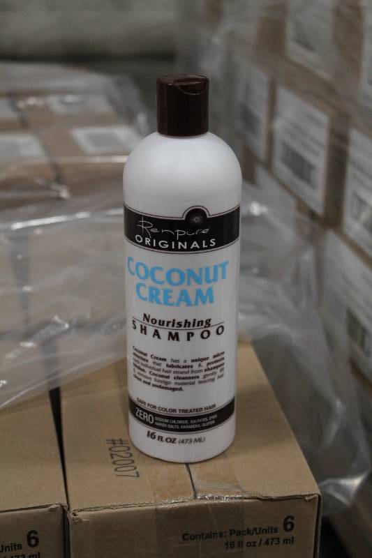 lot 222 image: Boxes of Renpure Originals Cocoanut Cream Nourishing Shampoo