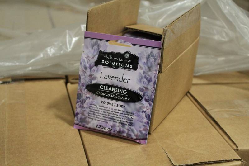 lot 249 image: Boxes of Renpure Solutions Lavender Cleansing Conditioner