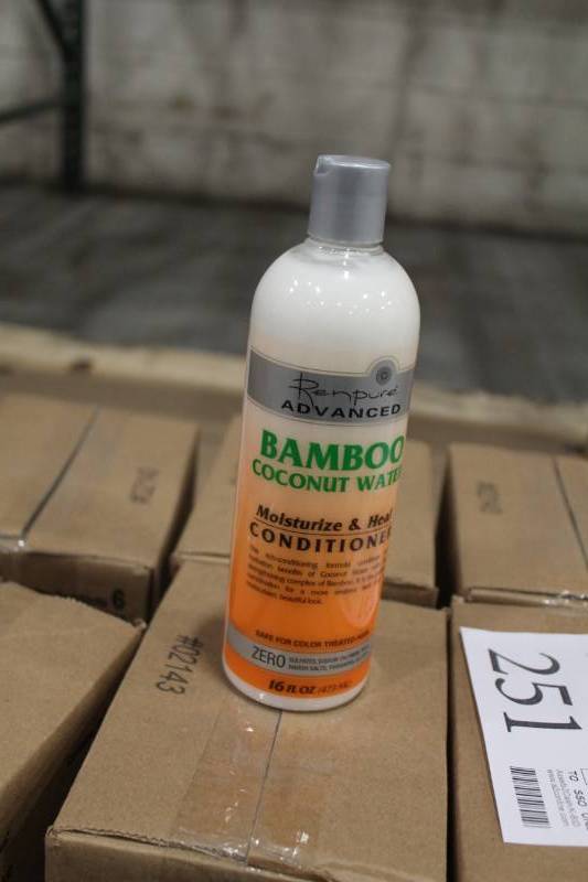 lot 252 image: Boxes of Renpure Advanced Bamboo Coconut Water Moisturizing & Heal Conditioner