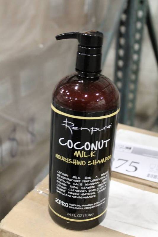 lot 275 image: Boxes of Renpure Professional Coconut Milk Extra Virgin Nourishing Shampoo