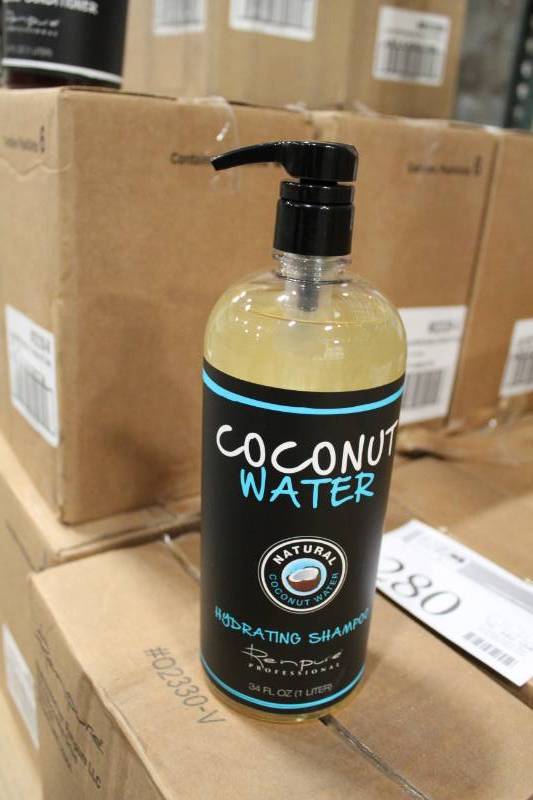 lot 280 image: Box of Renpure Professional Coconut Water Natural Hydrating Shampoo