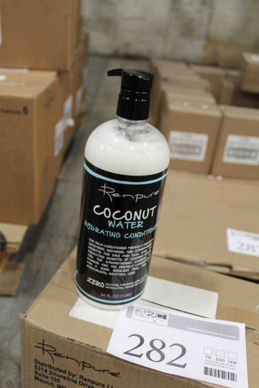 lot 282 image: Box of Renpure Coconut Water Hydrating Conditioner