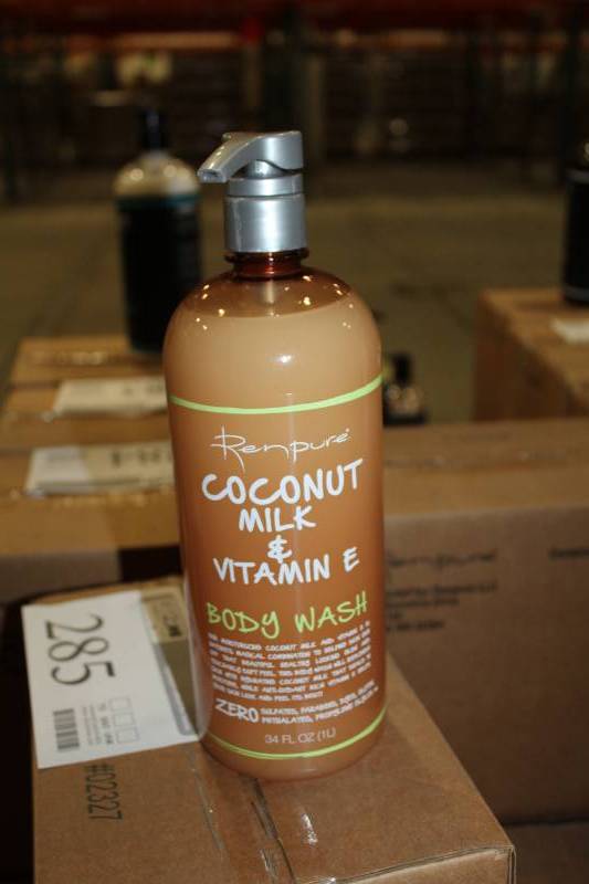 lot 285 image: Boxes of Renpure Coconut Milk & Vitamin E Body Wash