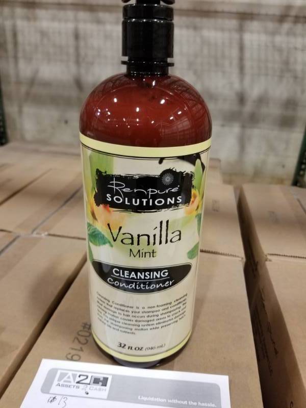 lot 300 image: Boxes of Renpure Solutions Vanilla Mint Cleansing Conditioner