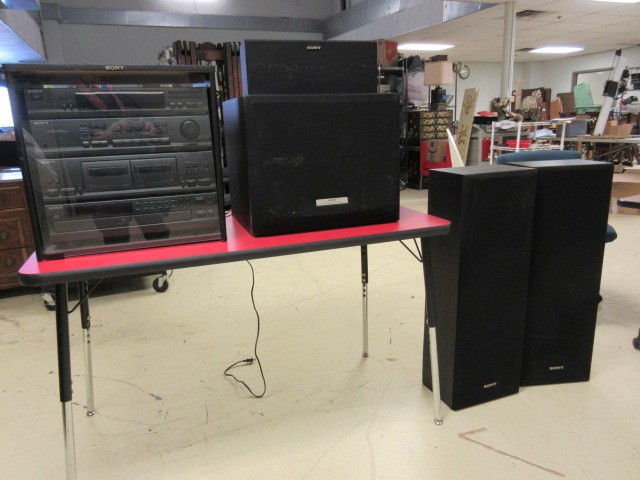 lot 611 image: SONY RACK SYSTEM