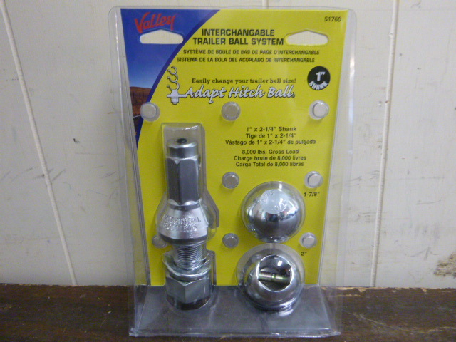 NEW Valley Interchangeable Trailer Ball System