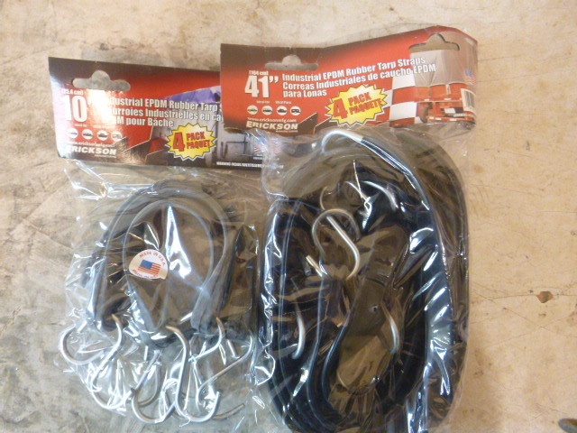2 Packs of Industrial EPDM Rubber Tarp Straps