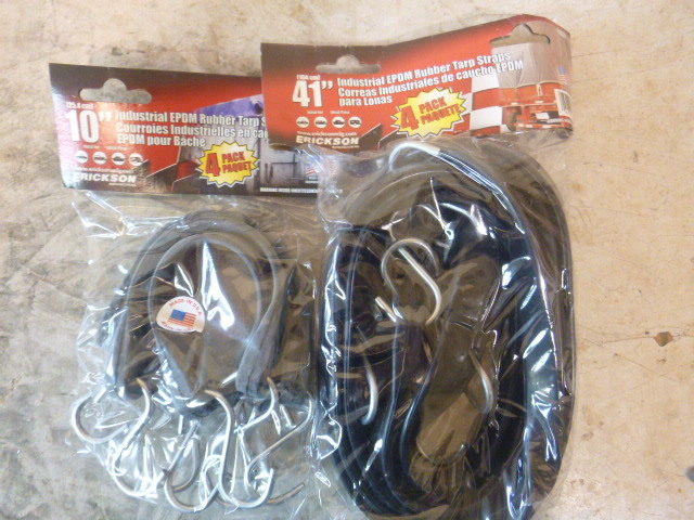 2 Packs of Industrial EPDM Rubber Tarp Straps