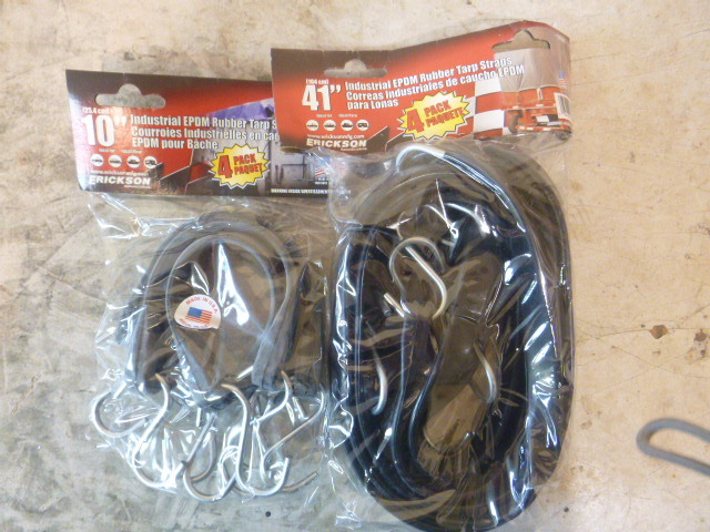 2 Packs of Industrial EPDM Rubber Tarp Straps
