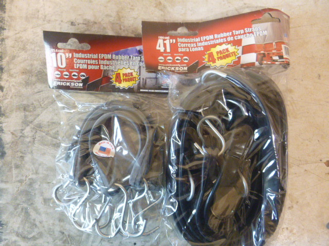 2 Packs of Industrial EPDM Rubber Tarp Straps