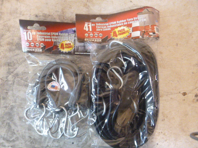 2 Packs of Industrial EPDM Rubber Tarp Straps