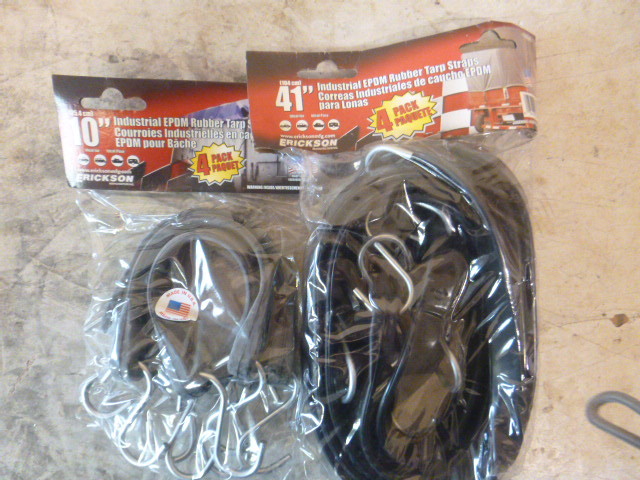 2 Packs of Industrial EPDM Rubber Tarp Straps