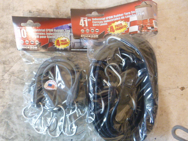2 Packs of Industrial EPDM Rubber Tarp Straps