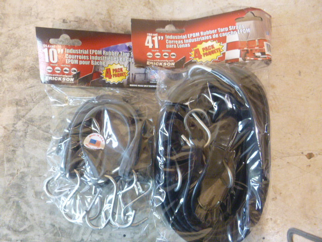 2 Packs of Industrial EPDM Rubber Tarp Straps