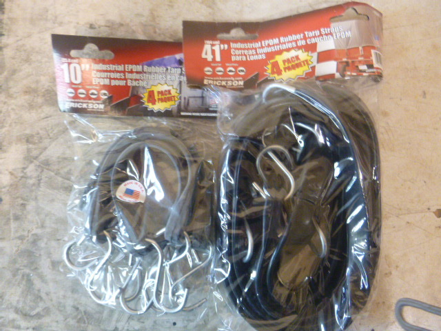 2 Packs of Industrial EPDM Rubber Tarp Straps