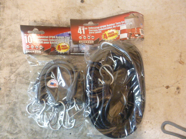 2 Packs of Industrial EPDM Rubber Tarp Straps