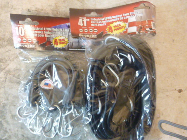 2 Packs of Industrial EPDM Rubber Tarp Straps
