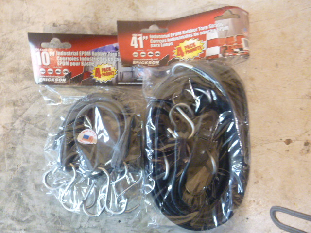 2 Packs of Industrial EPDM Rubber Tarp Straps