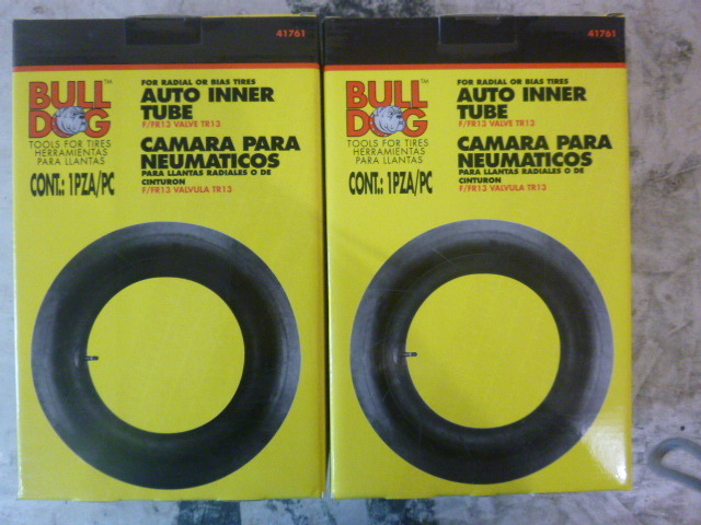 2 Bull Dog Auto Inner Tubes